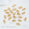 Retenção de cor forte 14K ouro contas de pedra irregular espaçador moldado bobina de lã nó de abacaxi espaçador acessórios de joias diy