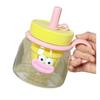 Vaso de Agua para Niñas, Popote de Verano de Aspecto Elevado, Vaso de Gran Barriga, Colador de Té de Gran Capacidad, Resistente a Altas Temperaturas, Lindo Vaso de Plástico para Hacer Té