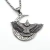 Acero inoxidable fundido retro clásico de un solo lado India Tailandia estatua de seis dientes colgante de collar hip hop para hombre joyería