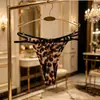 Ropa interior nueva estampada para mujer con accesorios de moda, tirantes delgados, cobertura de cadera, ropa interior sin costuras en forma de T de tiro bajo para mujer 17663