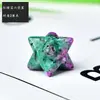 Cristal Natural Piedra en Bruto Adorno Merkaba Estrella de Seis Puntas Tridimensional Flor de la Vida Colgante Decoración de Estrella Octagonal
