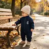 Mono de bebé, ropa de otoño, ropa infantil coreana, ropa Harbin, ropa de bebé de manga larga, ropa de otoño, ropa de escalada larga con solapa natong