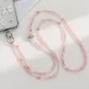 Cadena para Teléfono Cruzada Super Linda de Fresa Exquisita de Alta Gama Anti-Caída Cordón de Cuello Cristalino Linda Cruzada para Mujeres