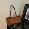 Bolso tote de diseño de nicho estilo coreano transfronterizo, moderno, simple, retro, minimalista, estilo artístico, bolso de hombro de gran capacidad