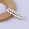 Pasador Hueco de Color Caramelo de 6 cm, Accesorio de Cabello Colorido, Pinza de Pato Transparente, Accesorio de Cabello DIY, Pinza Lateral en Forma de U para Flequillo, Pinza de Cabello en Forma de U para Mechones Sueltos