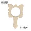 Espejo Pequeño de Madera Acrílico Arcilla de Embrión Blanca Barro de Color Decoración de Diamantes Hecho a Mano DIY Espejo Pintado Relleno de Color Accesorios