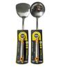 Espátula de acero inoxidable utensilio de cocina para el hogar 1 cm corazón amarillo alargada gruesa espátula cuchara espátula de cocina cuchara espátula de cocina ahora