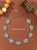 Cadena de Cintura Metálica Versátil de Alta Gama para Mujer, Accesorio de Cintura Simple Retro, Cadena Circular de Estilo Étnico, Vestido Versátil