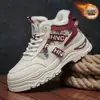 Botas de Invierno para Hombre de Caña Alta Gruesas con Forro de Terciopelo, Bloques de Color Patchwork, Suela Gruesa, Aumentan la Altura, Moda Juvenil Casual, Tallas Grandes
