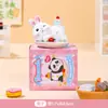 Bolo de Creme Criativo Animal Panda Porquinho Enfeites Artesanato de Resina Estação de Trabalho de Escritório Decoração de Mesa de Carro
