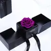 Caja de Joyería con Flores Preservadas, Caja de Regalo con Collar de Flor de Rosa, Flores Preservadas al por Mayor para el Día de San Valentín, Set Transfronterizo, Flores Preservadas en Stock