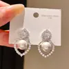 Brincos de Tarraxa Coração de Amor com Zircônia e Pino de Prata Banhado a Ouro Real 18k 2026 Novos Brincos Elegantes da Moda Joia de Orelha de Luxo Leve de Alta Qualidade