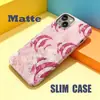 Funda para iPhone 15PM de pez tropical acuarela rosa degradado, Protector de teléfono de comercio exterior delgado para iPhone 17