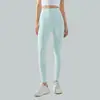 Pantalones de Yoga de Cintura Alta Naked Dashu para Control de Abdomen, Lijado de Doble Cara, Levanta Glúteos, para Correr y Deportes, Mallas de Fitness