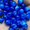 Cuentas de Resina Dorada Cielo Estrellado Ojo de Gato Resina Perla Ojo de Gato Agujero Recto Cuentas Redondas Cuentas para Manualidades Cuentas Sueltas Cadena para Teléfono Móvil Joyería