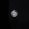 Collar giratorio de cara sonriente acero de titanio expresión giratoria hip hop estado de ánimo inverso artístico hombres y mujeres colgante de cara llorando joyería moderno nuevo