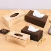 Caja de Pañuelos de Madera para el Hogar Caja de Pañuelos Extraíble para Baño Caja de Pañuelos de Papel en Rollo Creativa para Sala de Estar Caja de Almacenamiento de Pañuelos de Madera de Bambú