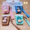 Bolsa de Monedas Llavero Colgante de Caramelo de Zanahoria Linda de Dibujos Animados Bolsa Creativa para Auriculares Almacenamiento Bolsa Pequeña Suministro
