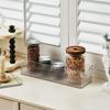 Cajón para huevos con asa, crisper de almacenamiento de verduras y alimentos, organizador de almacenamiento refrigerado para puerta lateral de refrigerador