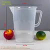 En stock Taza medidora graduada Tienda de té de leche Grado alimenticio 150ML Taza medidora de plástico Múltiples especificaciones con tapa Cilindro graduado comercial Horneado
