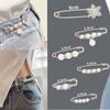 Broche de Perlas Antirreflejo Estilo Coreano ins Elegante Pin Corsage Femenino Accesorios de Ropa Cintura de Pantalón Falda Boca Cintura Artefacto