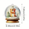 Letra Bola de Cristal Amarilla Acrílico Colgante para Coche Decoración de Árbol de Navidad Decoración del Hogar Espejo Retrovisor