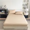 Protector de colchón impermeable de lujo de color sólido seleccionado, funda de cama a prueba de polvo y suciedad, admite venta al por mayor mixta