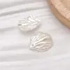 Perla de Imitación ABS Blanco Crudo Lazo Cruzado Estrella de Cinco Puntas Pulsera Hecha a Mano DIY Pendientes Accesorios de Joyería con Cuentas