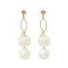 Pendientes largos de borla de concha, hechos a mano, chapados en plata 925 de 14 quilates, temperamento simple, pendientes de lujo de alta gama, venta al por mayor