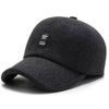 Gorra Hombres Invierno Cálida Lana Pico Gorra Béisbol Orejeras Invierno Hombre Mayor Hombre Mayor