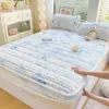 Colcha de pelo de conejo, forrada de forro polar de invierno, cálida cubierta de cama de forro polar coral, protector de colchón de nuevo estilo 2026, funda de sábana