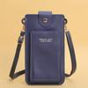 2021 nuevo color sólido moda simple hombro bolsa pequeña bandolera bolsa para teléfono tarjetero billetera para licencia de conducir de mujer
