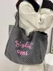Bolso de Hombro con Estampado de Leopardo Estilo Coreano Transfronterizo de Moda Retro Estilo Perezoso Bolso de Mano Casual de Gran Capacidad