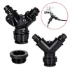 Conector de agua para jardín tipo Y de conexión rápida para tubería de 2 pulgadas, conector rápido de 8 mm, adaptador para grifo, divisor de manguera de 2 vías