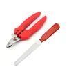 Cortador de Unhas para Gato Aço Inoxidável com Lixa Tesoura de Manicure Limpeza Suprimentos para Pet Venda Quente Cortador de Unhas Portátil para Gato