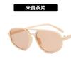 Óculos de Sol Kedun de Lente Dupla Tendência Oval 2022 Novo Estilo Óculos de Sol Personalizados Fashion Simples Retrô Óculos de Sol de Celebridade da Internet