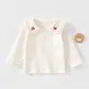 Nova coleção de outono: Tops de bebê confortáveis e fofos estilo princesa para meninas, feitos com tecido Classe A e construção sem costura