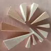 Cuña de madera triangular tapón de madera sitio de construcción instalación de puertas y ventanas tablero ALC punta de madera espiga de madera fijación nivelación cuña de madera