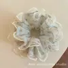 Nueva Colección Estilo Coreano de Gomas para el Cabello de Doble Capa de Alta Gama con Adorno de Encaje y Accesorios para el Cabello