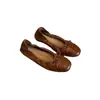 Sapatos vermelhos super macios e que valorizam o corpo para mulheres, novos sapatos de balé rasos planos Mary Jane retro franceses de bico redondo 2026