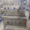 Fregadero Inteligente de Acero Inoxidable con Inducción para Lavado de Manos de Múltiples Estaciones Secador de Manos Totalmente Automático con Inducción Dispensador de Jabón