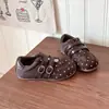 Tênis Mary Jane Infantil de Bolinhas Baixo 2026 Primavera/Verão Versão Coreana para Meninas Estudantes com Velcro, Solado Macio, Calçado Casual