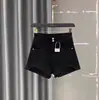 Estilo Americano Chica Atrevida Cintura Alta Estampado de Leopardo Dos Botones Pantalones Cortos de Mezclilla para Mujer Verano Nuevos Pantalones de Pierna Ancha Línea A Adelgazantes Pantalones Cortos Atrevidos