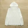 Moda Primavera 2025 Estilo Artístico Sudadera con Capucha de Doble Capa de Gasa de Algodón Camisa de Manga Larga para Mujer, Top Casual Holgado