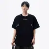 Camiseta de Manga Corta con Cremallera Estilo Americano Heavy Metal para Hombre, Verano High Street Diseño Marca de Moda, Fresca Casual Manga Media