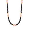 Collar Elegante de Moda Estilo Hong Kong Elegante Versátil Joyería Piedra Tianhe Perla de Agua Dulce Diseño de Cuentas Acero Titanio Chapado en Oro