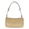 Bolso Tote Grande de Retazos Texturizados Bolso de Hombro Único 2025 Nueva Moda Retro Tejido de Paja Bolso Tejido para Debajo del Brazo