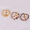Pulsera Mágica Mortero Mismo Estilo que Cai Wenjing Yonghe para Hombres y Mujeres Regalo de Cumpleaños Pulsera de Vidrio Gris Fragante con Lámina de Oro