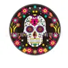 Colgante de Halloween de Cerámica Nuevo Transfronterizo de Amazon Redondo de una y Doble Cara Impresión UV Decoración de Colgante de Cerámica