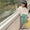 Cárdigan de punto de color liso chaqueta protectora del sol ropa de verano para niños elegante ligero transpirable versátil camisa top para aire acondicionado